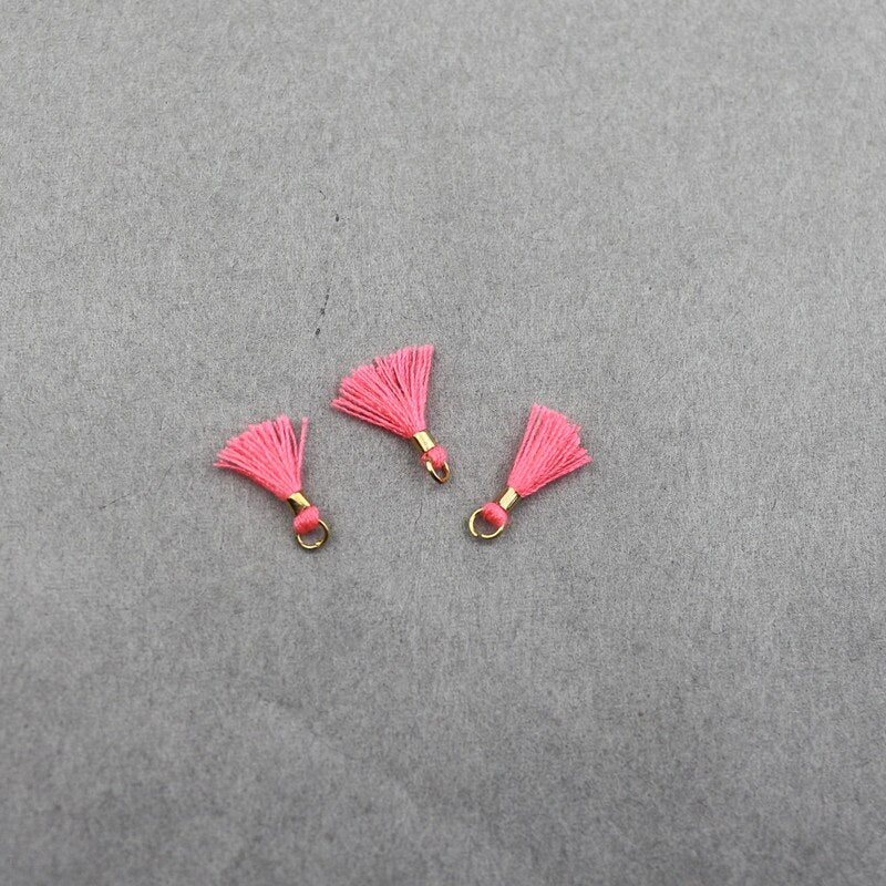 80pcs Mini Tassel Trim Pendants DIY Charms