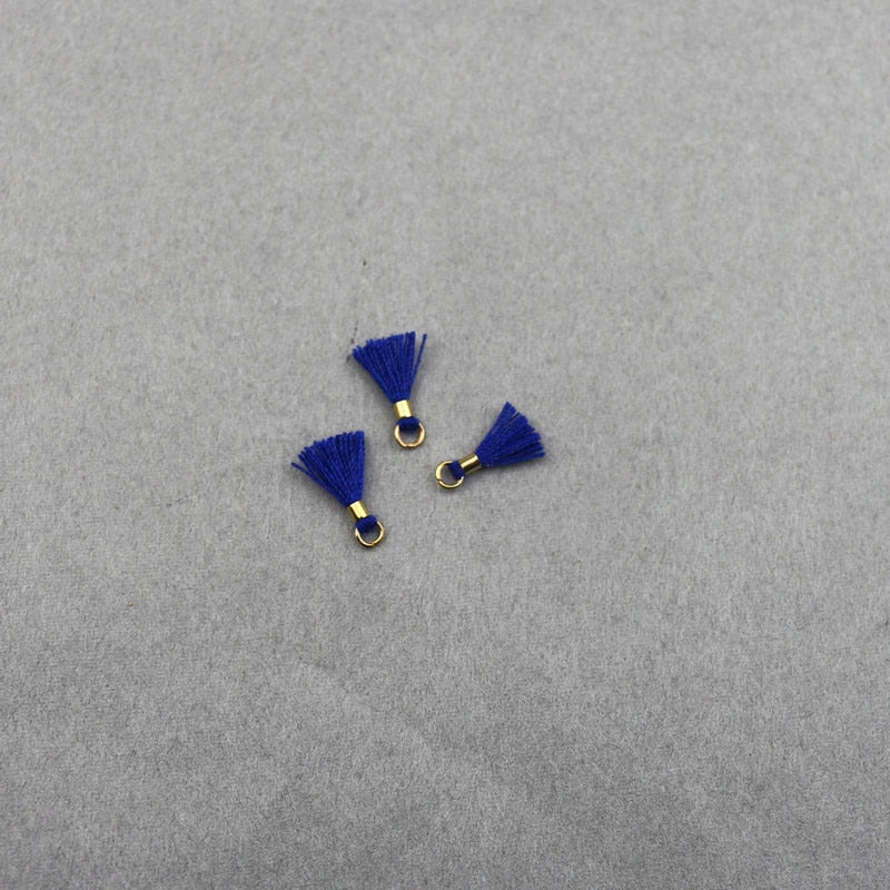 80pcs Mini Tassel Trim Pendants DIY Charms
