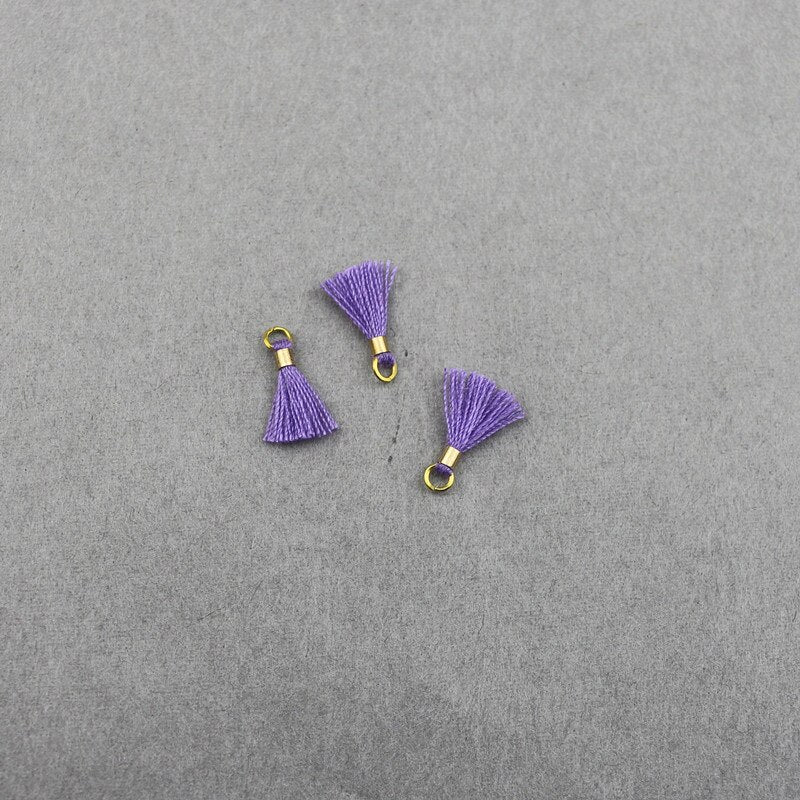 80pcs Mini Tassel Trim Pendants DIY Charms