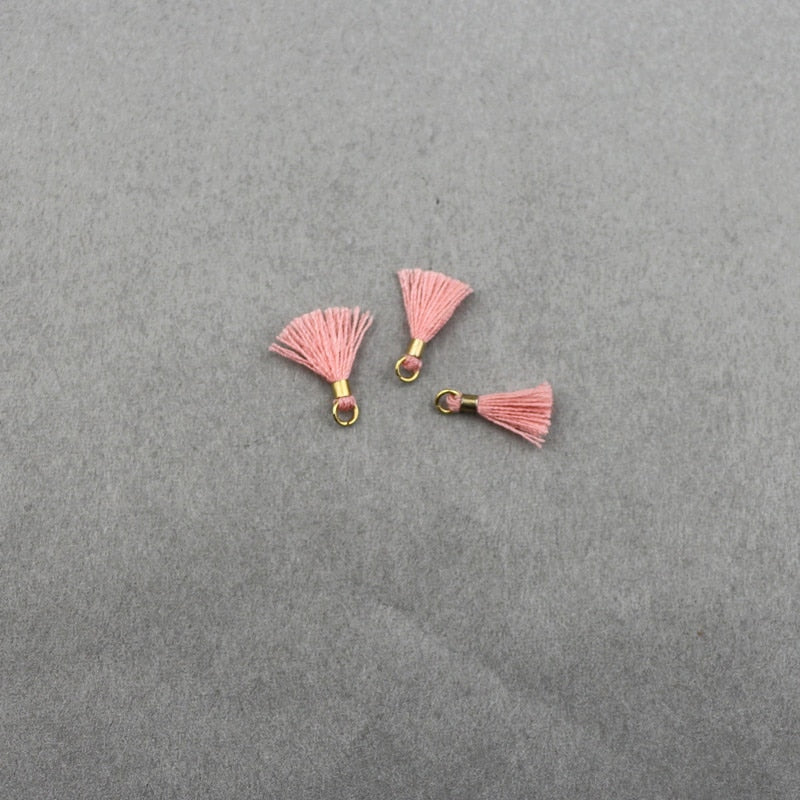 80pcs Mini Tassel Trim Pendants DIY Charms