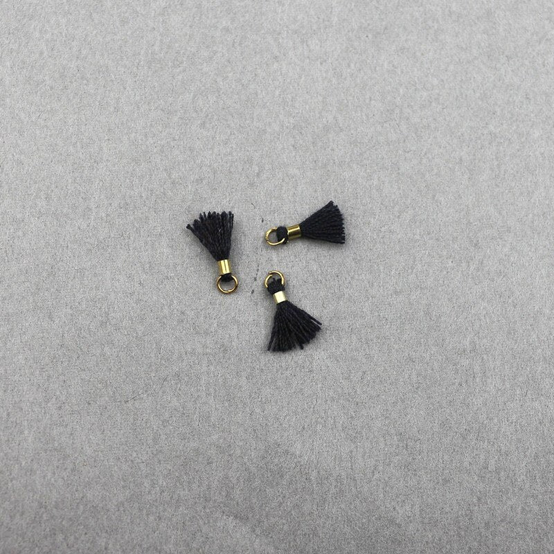 80pcs Mini Tassel Trim Pendants DIY Charms