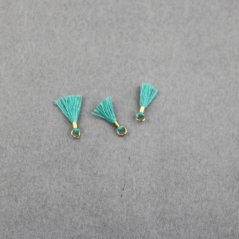 80pcs Mini Tassel Trim Pendants DIY Charms