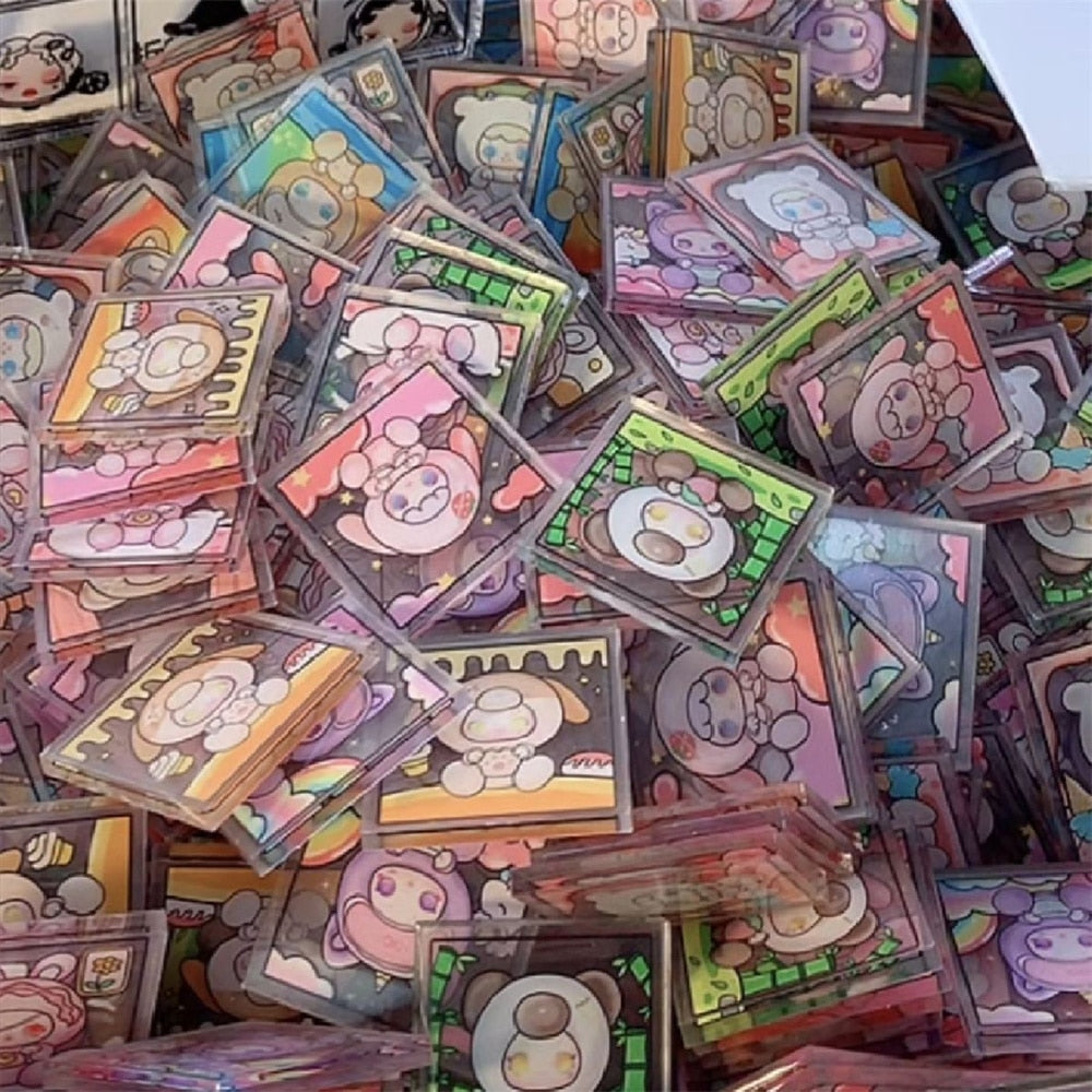 4x4cm Cartoon Acrylic Laser Patch Pin DIY