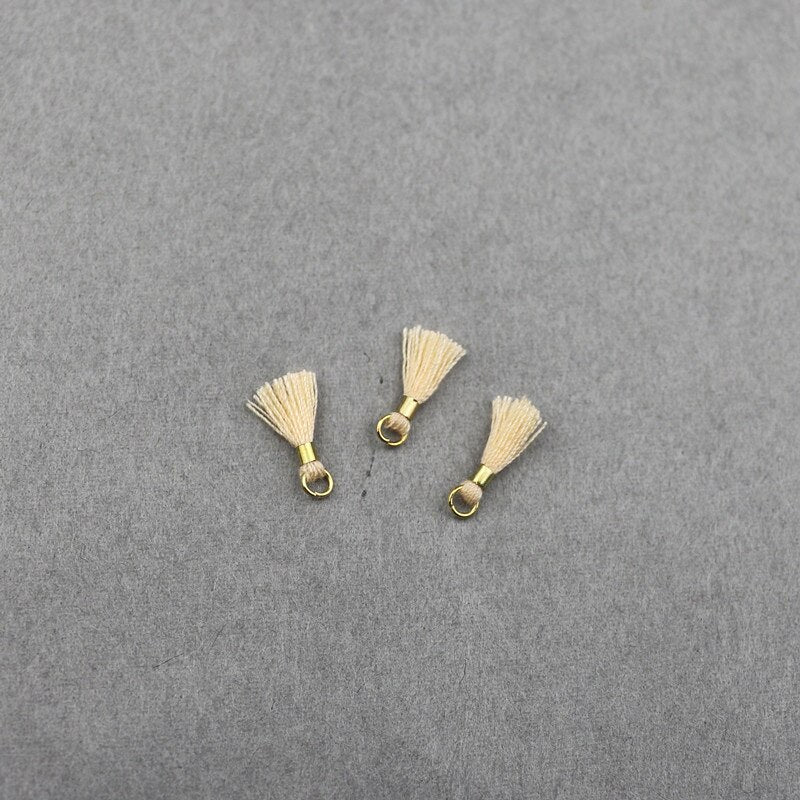 80pcs Mini Tassel Trim Pendants DIY Charms