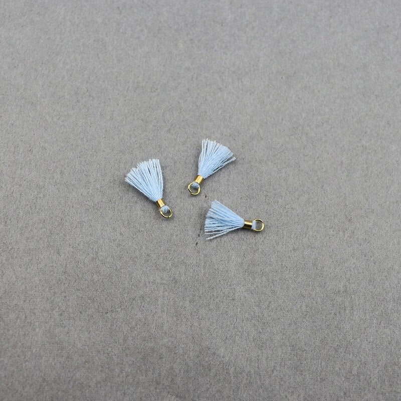 80pcs Mini Tassel Trim Pendants DIY Charms