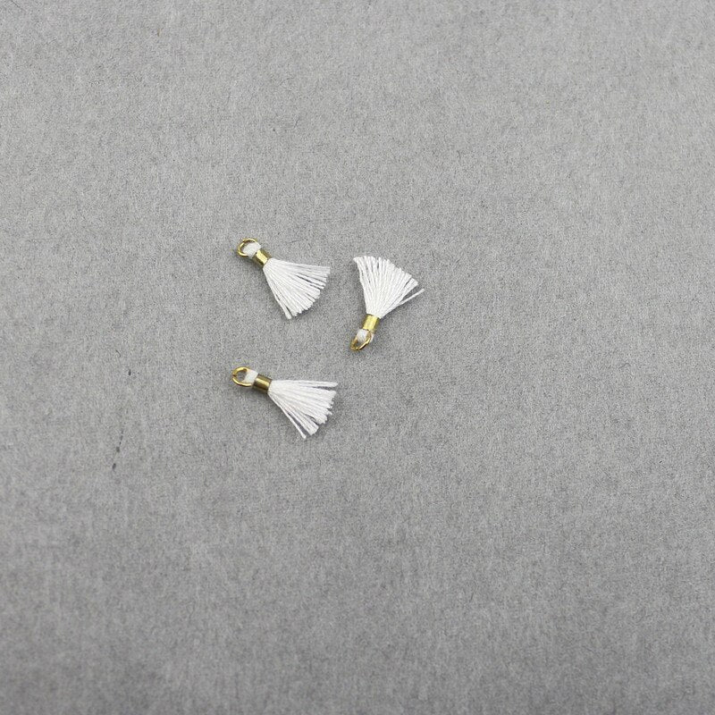 80pcs Mini Tassel Trim Pendants DIY Charms