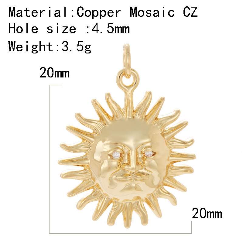 Moon Star Charms for Jewelry Making