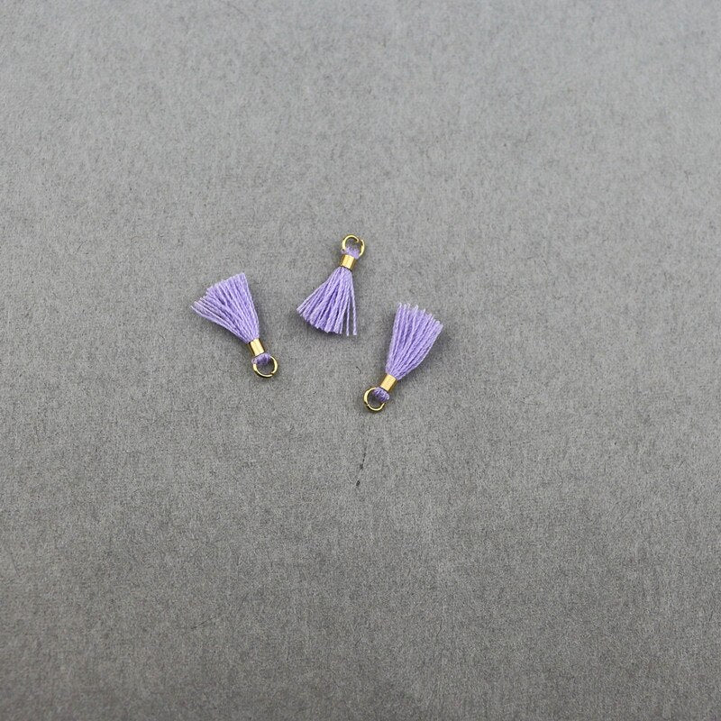 80pcs Mini Tassel Trim Pendants DIY Charms