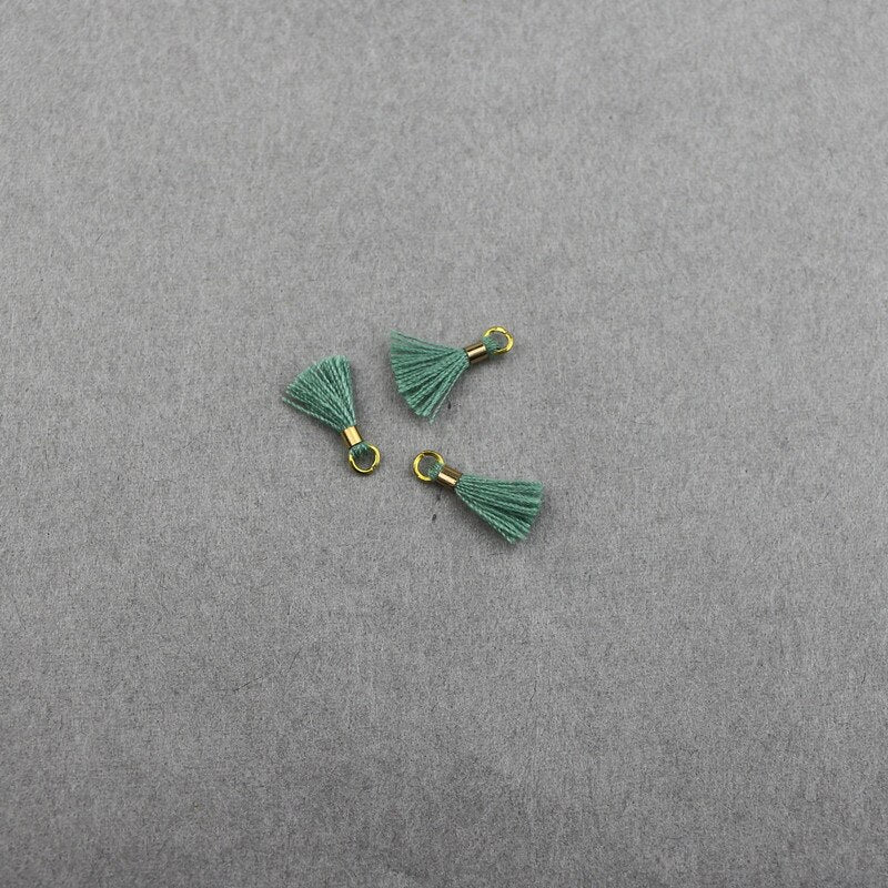 80pcs Mini Tassel Trim Pendants DIY Charms