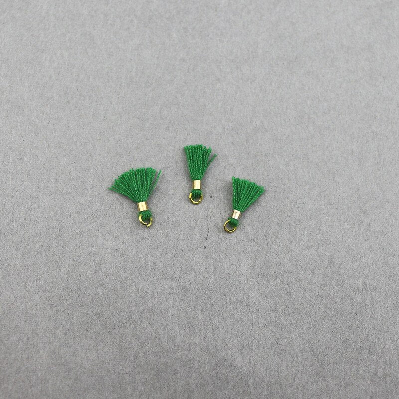 80pcs Mini Tassel Trim Pendants DIY Charms