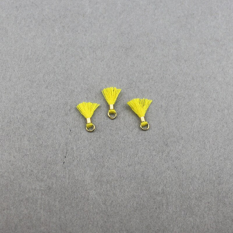80pcs Mini Tassel Trim Pendants DIY Charms