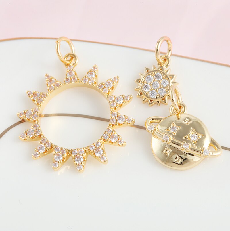Moon Star Charms for Jewelry Making