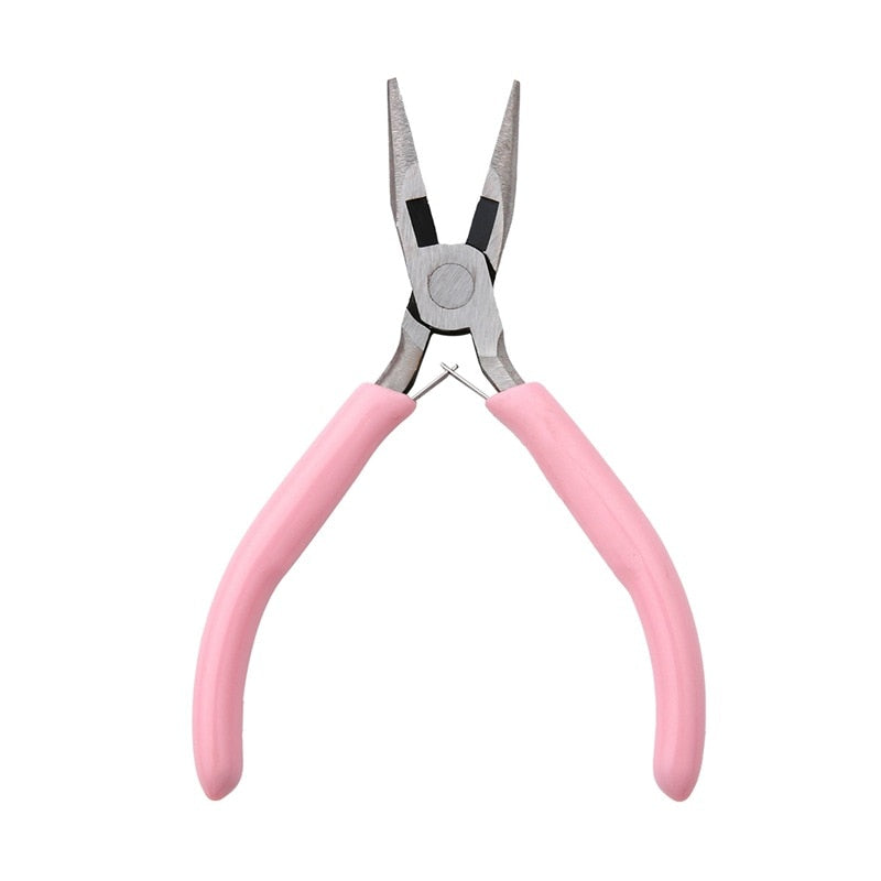 Pink Handle Anti-skid Pliers Handmade DIY Jewelry Tool