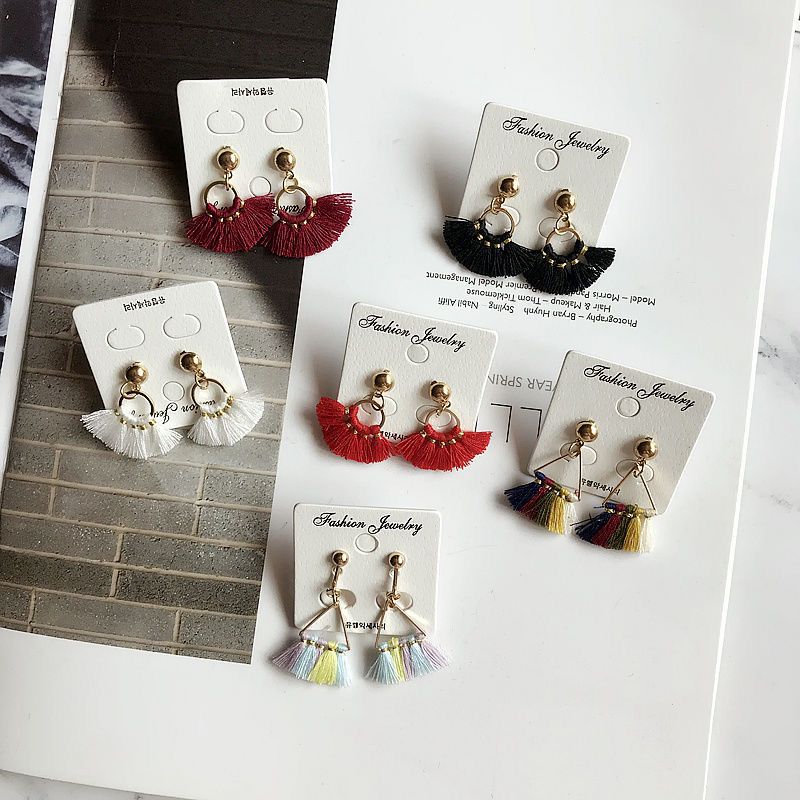 80pcs Mini Tassel Trim Pendants DIY Charms