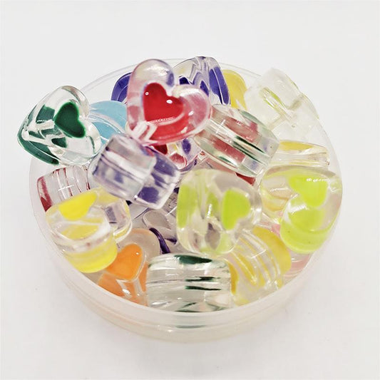 Letters Flower Heart Shape Acrylic DIY Beads