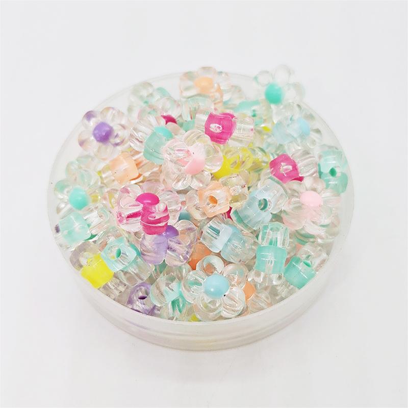 Letters Flower Heart Shape Acrylic DIY Beads