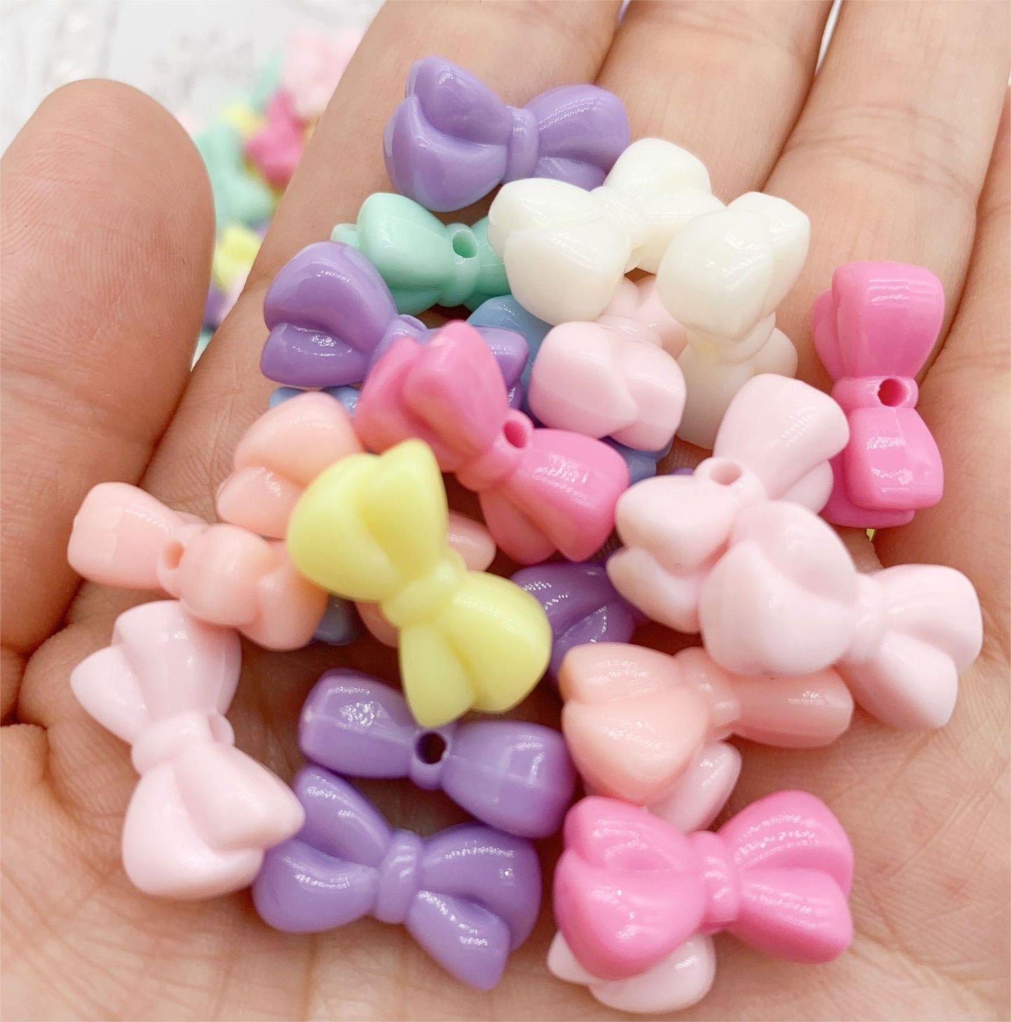 Macaron Color Acrylic DIY Beads Charms