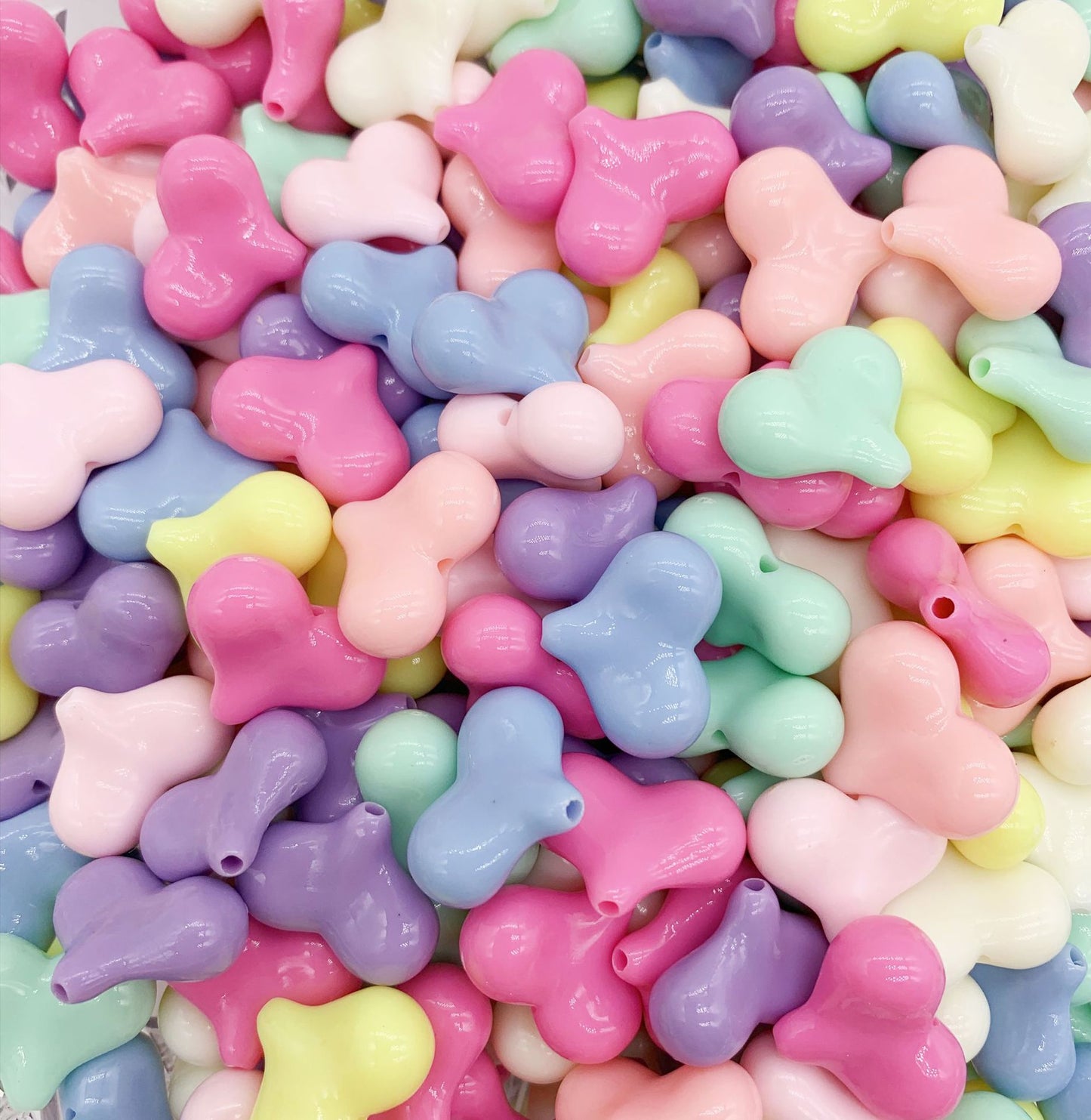 Macaron Color Acrylic DIY Beads Charms