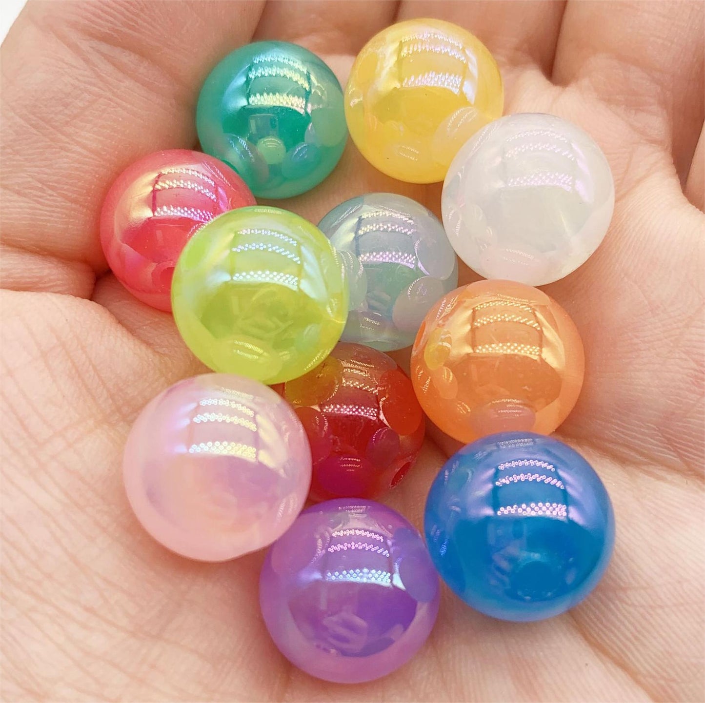 16mm Acrylic Beads for Keychain DIY Project