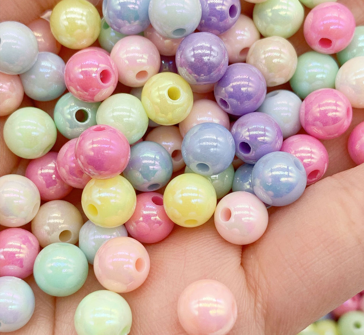 16mm Acrylic Beads for Keychain DIY Project
