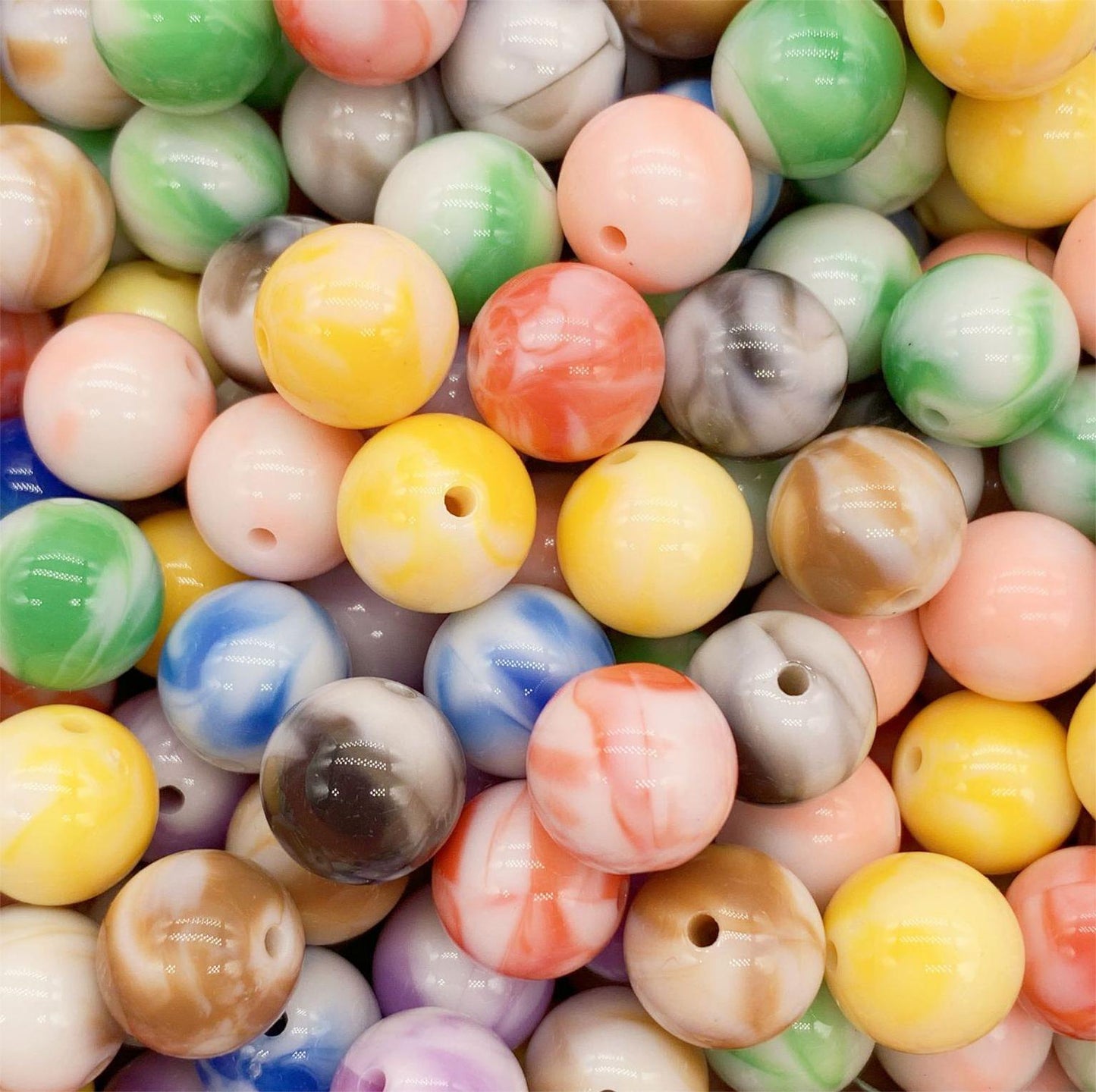 16mm Acrylic Beads for Keychain DIY Project