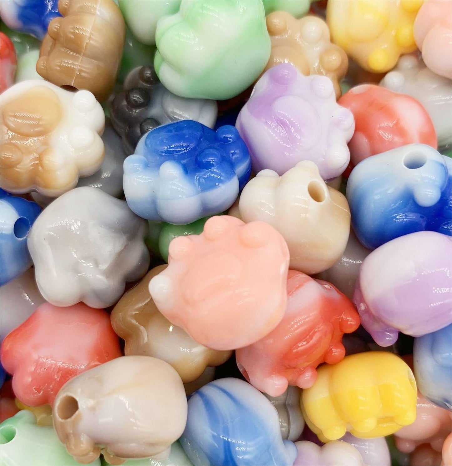 Macaron Color Acrylic DIY Beads Charms
