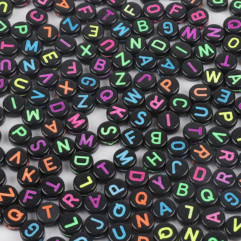 Acrylic Letter Number Beads Charms