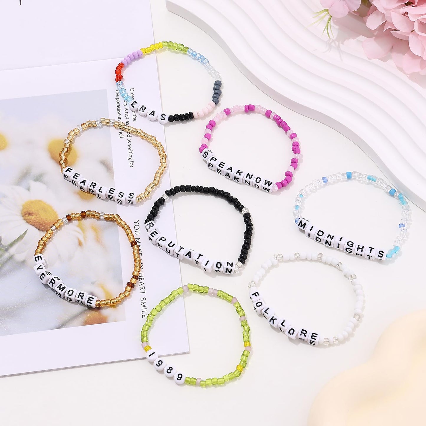 10pcs/set Bracelets TS Friendship Bracelets for Eras Tour