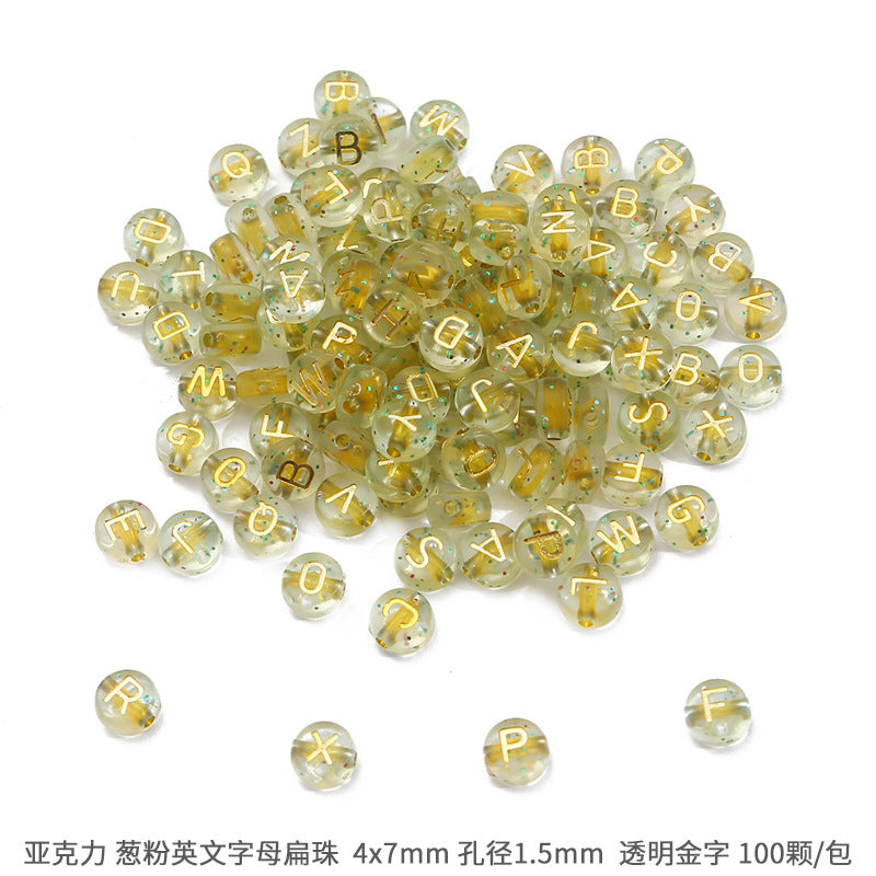 Acrylic Letter Number Beads Charms