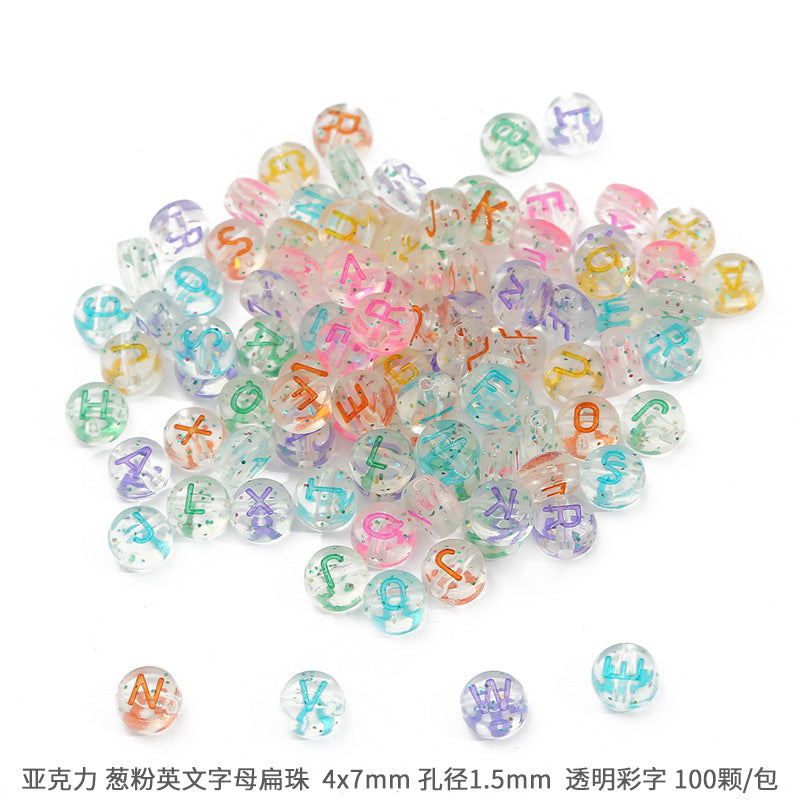Acrylic Letter Number Beads Charms