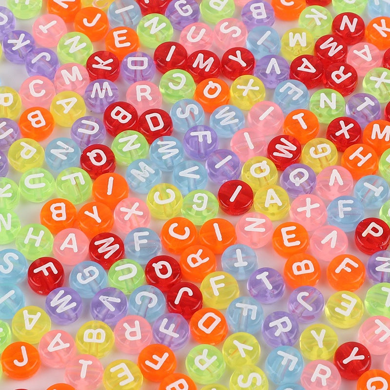 Acrylic Letter Number Beads Charms
