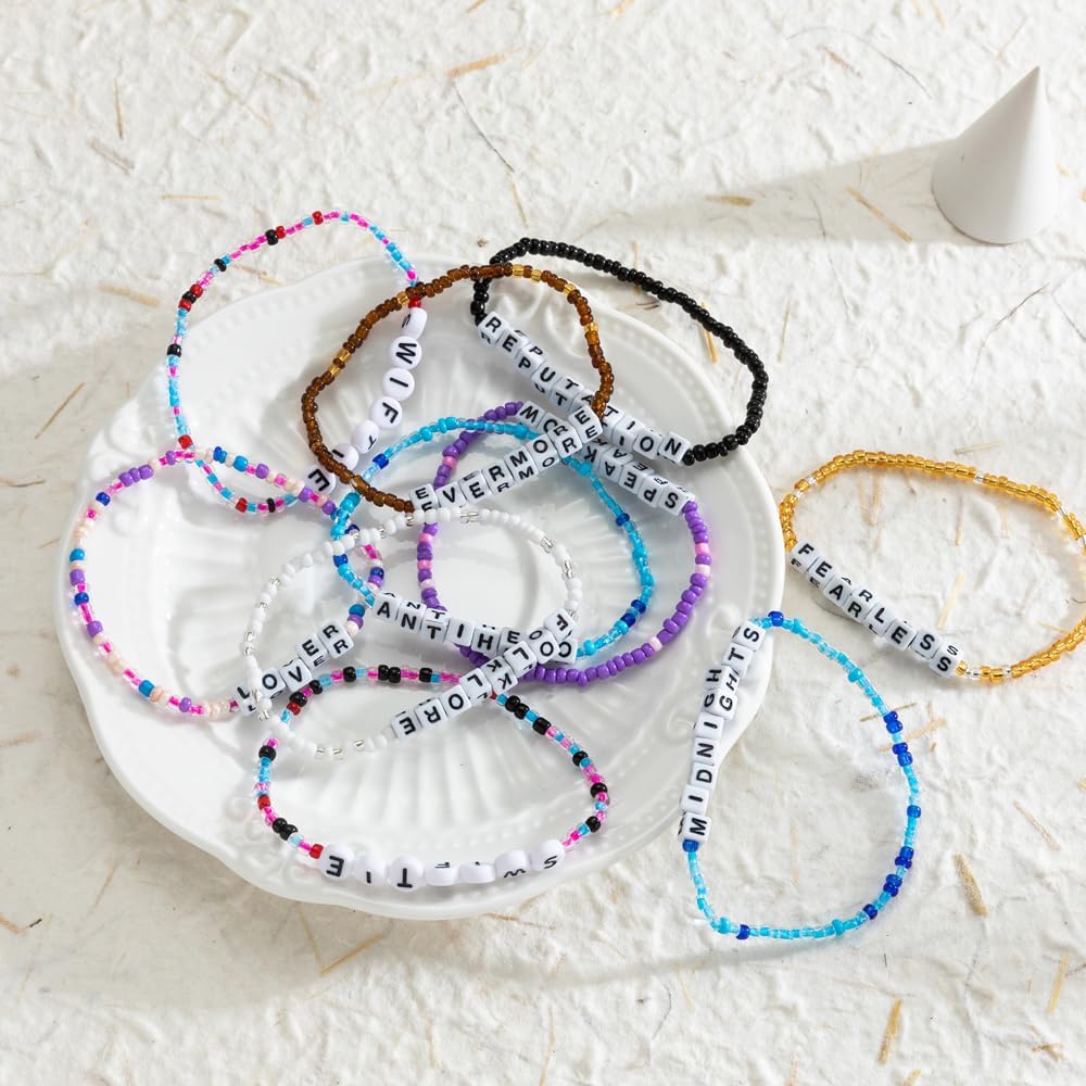 10pcs/set Bracelets TS Friendship Bracelets for Eras Tour