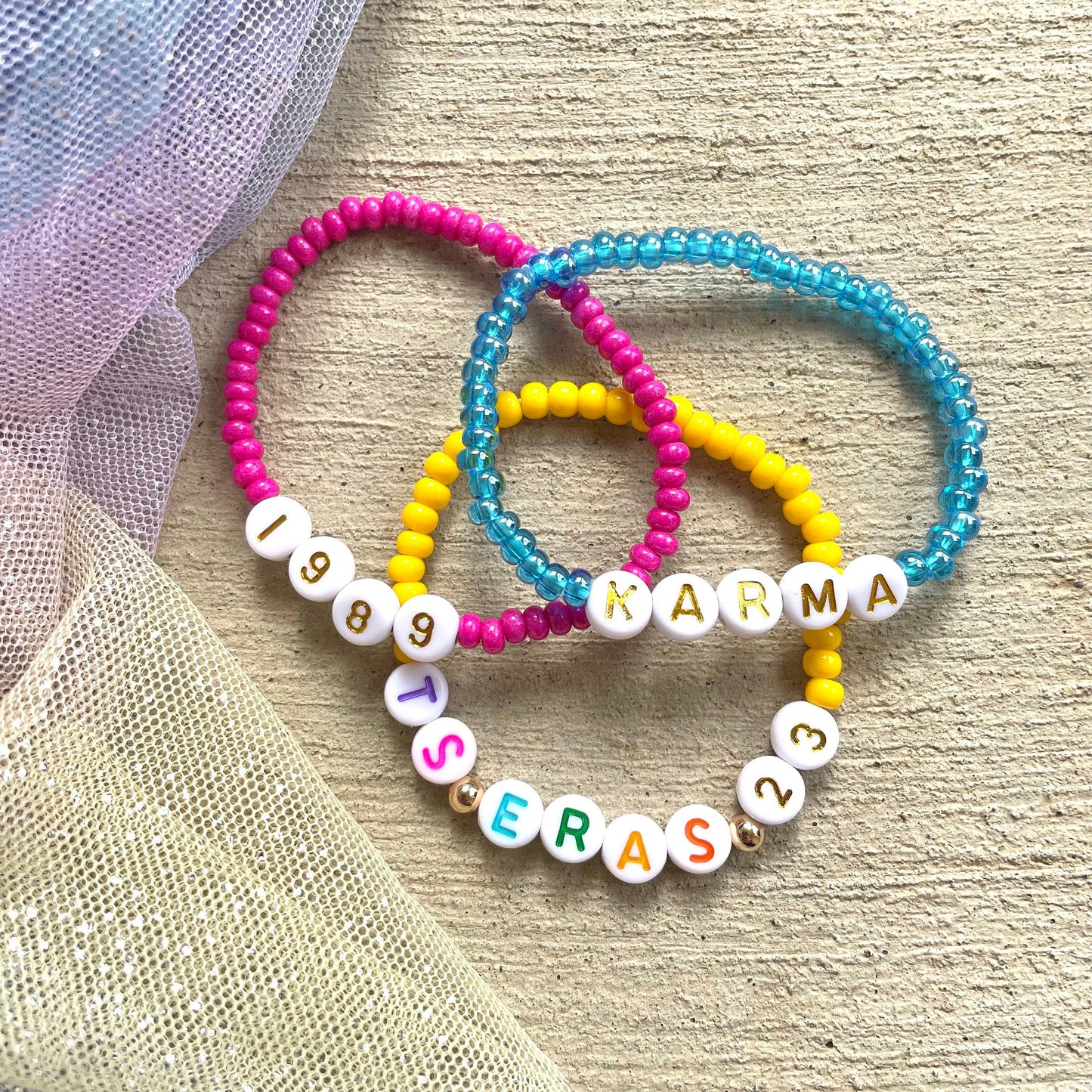 Handmade Taylor ERAS Friendship Seed Beads Bracelets