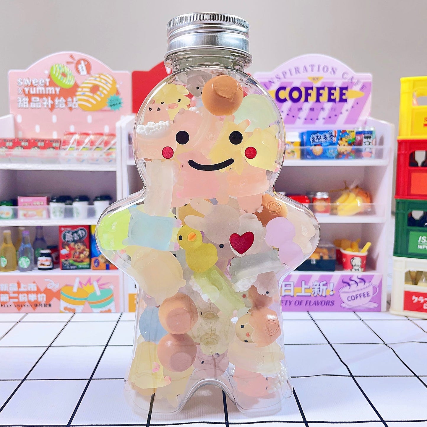 Luminous Charms with Cute Jar Packing