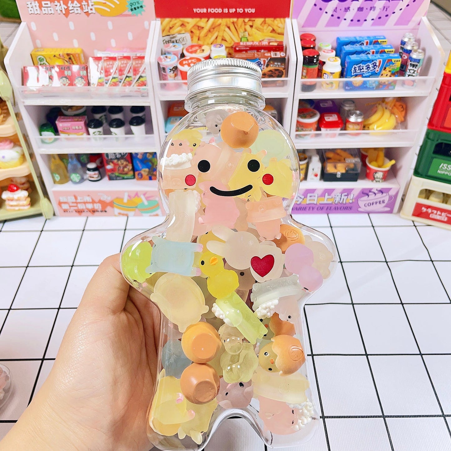 Luminous Charms with Cute Jar Packing