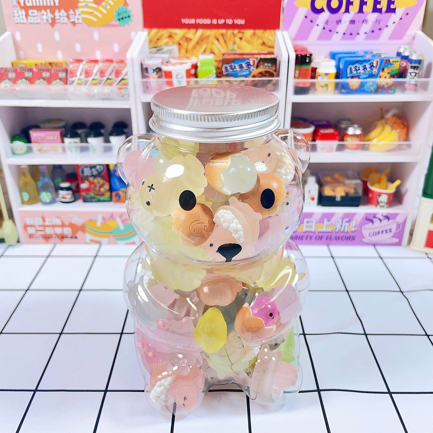 Luminous Charms with Cute Jar Packing