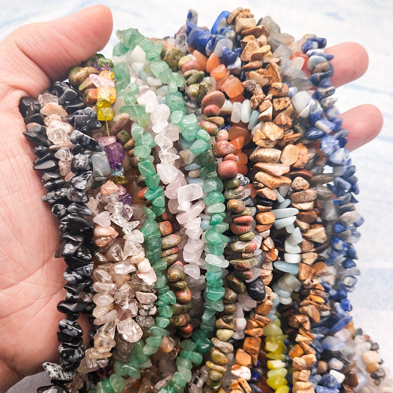 Natural Crystal Agate Gravel Bracelet DIY