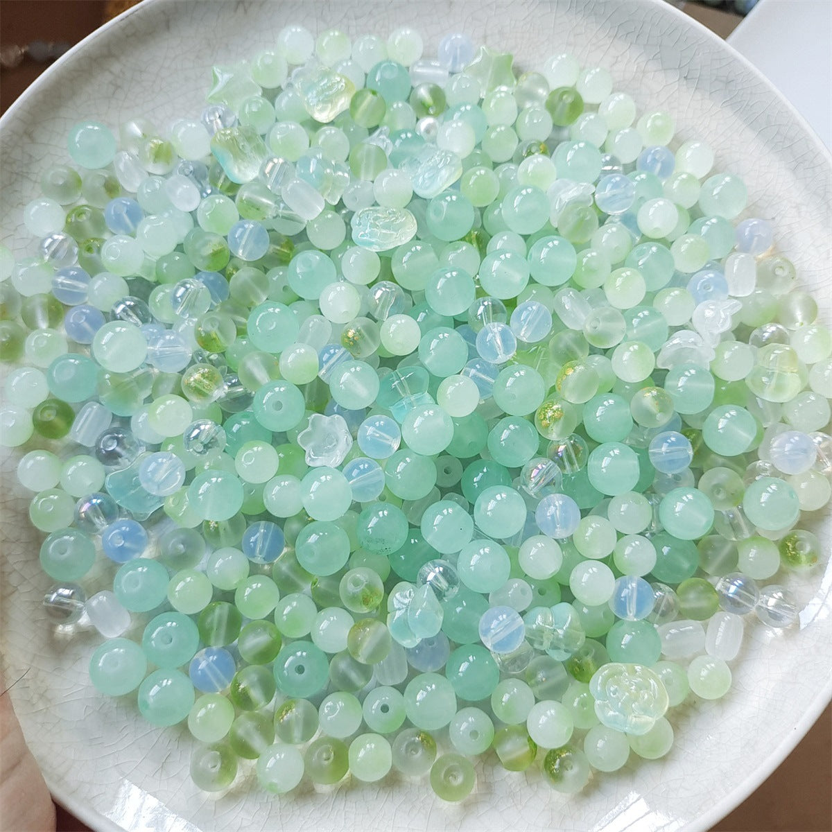 Baroque Style Mix Glass Beads