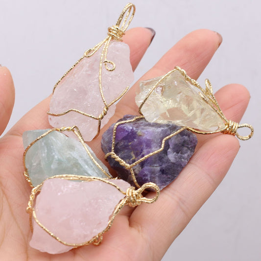 Natural Stone Jewerly DIY Pendant Charms