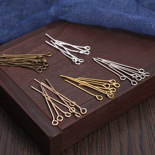 100pcs Mixed Eye Head Pins Jewelry Making
