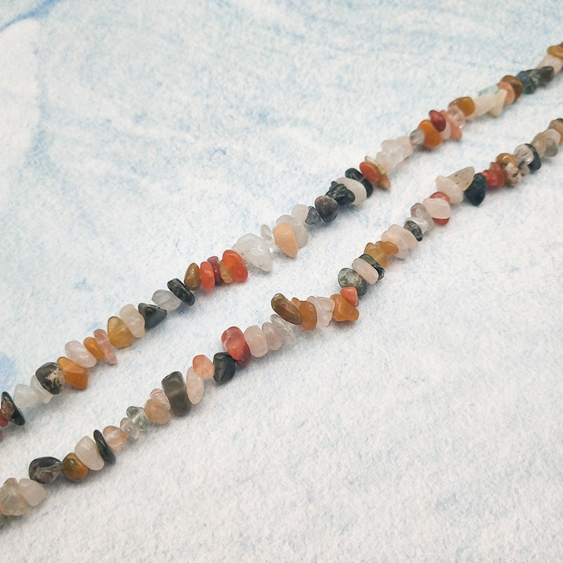Natural Crystal Agate Gravel Bracelet DIY