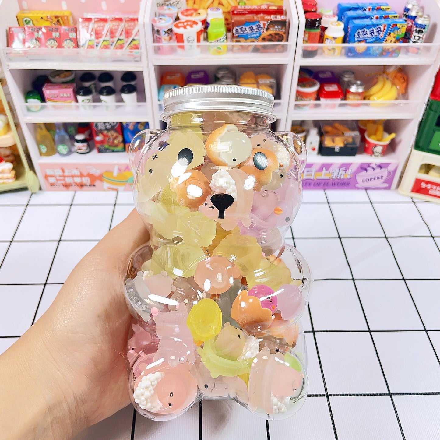 Luminous Charms with Cute Jar Packing