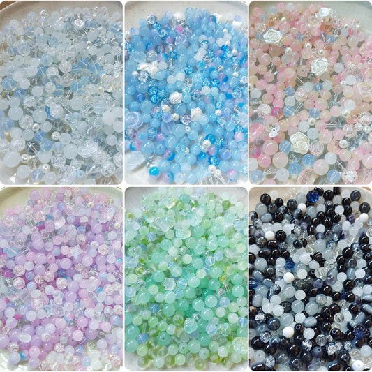 Baroque Style Mix Glass Beads